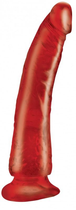 Фалоімітатор Pipedream Basix Rubber Works Slim 7 колір червоний (+08542015000000000) - зображення 3