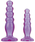Комплект з 2х анальних пробок Doc Johnson Crystal Jellies Anal Delight Traner колір фіолетовий (12651017000000000) - зображення 7