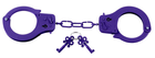 Наручники Fetish Fantasy Series Designer Metal Handcuffs Purple (03739000000000000) - зображення 1