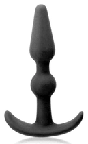 Анальна пробка T-Shape Silicone Butt Plug Black колір чорний (15337005000000000) - зображення 1