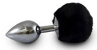 Анальная пробка с помпоном Lovetoy Large Silver Plug With Pompon цвет серебристый (08560243000000000) - изображение 3