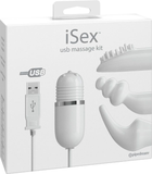 Набір вибропуля і 3 насадки iSex USB Massage Kit (17033000000000000) - зображення 6