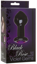 Анальная пробка Black Rose Violet Gems Anal Plug Medium 4.1 Inch (15915000000000000) - изображение 2