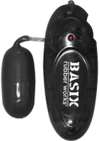 Виброяйцо Pipedream Basix Rubber Works Jelly Egg цвет черный (08574005000000000) - изображение 1