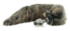 Анальна пробка з штучним хутром Crystal Minx Faux Fur Tails Grey Wolf Faux Tail (16937000000000000) - зображення 1