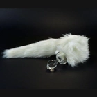 Анальна пробка з штучним хутром Crystal Minx Faux Fur Tails White Fox Faux Tail (16942000000000000) - зображення 2