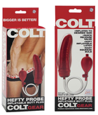 Анальна пробка з грушею Colt Hefty Probe Inflatable Butt Plugs колір червоний (13034015000000000) - зображення 3