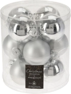 Набор елочных шаров Christmas Decoration 6 см 12 шт серебро (ABR701510)