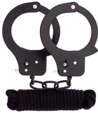 Набір Bondx Metal Cuffs & Love Rope Set колір чорний (15940005000000000) - зображення 2
