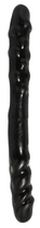 Двосторонній фалоімітатор Basix Rubber Works - 16 Double Dong колір чорний (08800005000000000) - зображення 1