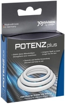 Комплект эрекционных кілець Joy Division POTENZplus 3er Set, 3 шт, колір прозорий (21752041000000000) - зображення 3