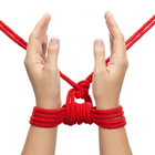 Бондажная мотузка Fetish Bondage Rope 10м колір червоний (+18950015000000000) - зображення 6