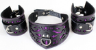 Черно-фиолетовый ажурный комплект Scappa в стиле барокко размер XXL (21683000013000000) - изображение 4
