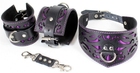 Черно-фиолетовый ажурный комплект Scappa в стиле барокко размер XXL (21683000013000000) - изображение 6