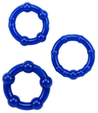 Набор эрекционных колец Chisa Novelties Beaded Cock Rings цвет синий (20754007000000000) - изображение 1