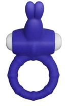 Ерекційне кільце зі стимулятором клітора Power Clit Cockring Thriller колір синій (16881007000000000) - зображення 5