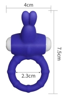 Ерекційне кільце зі стимулятором клітора Power Clit Cockring Thriller колір синій (16881007000000000) - зображення 6
