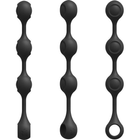 Анальные бусы Doc Johnson Kink - Anal Essentials Weighted Silicone Anal Balls цвет черный (21818005000000000) - изображение 4