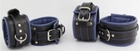 Черно-синий комплект наручников и понож Scappa размер XL (21676000012000000) - изображение 1