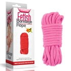 Бондажная веревка Fetish Bondage Rope 10м цвет розовый (18950016000000000) - зображення 6