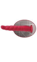Вібратор Elite Vibrating 10 Inch Dildo Silicone Waterproof Red (11658000000000000) - зображення 3