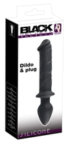 Двосторонній анальний стимулятор Black Velvets Dildo & Plug (22279000000000000) - зображення 6