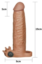 Насадка на пеніс з вібрацією Pleasure X-Tender Series Perfect for 5-6.5 inches Erect Penis колір коричневий (+18912014000000000) - зображення 6