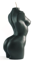 Свічка жіночий торс Besensua grand femme noir 13 см чорна - зображення 2