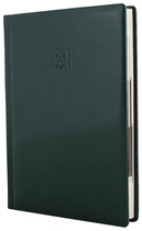 Дневник датированный 2024 Optima Gloss А5 352 страницы зеленый (O25217-04)