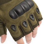 Перчатки без пальців штурмові тактичні чоловічі (AC-7311-Green-M) - зображення 3