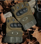 Перчатки без пальців штурмові тактичні чоловічі (AC-7311-Green-XL) - зображення 9