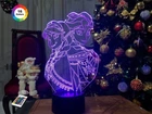 Ночник-светильник 3D "Холодное сердце" 3DTOYSLAMP 26х15 см 000262403