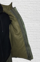 Куртка зимова до -20 Mavens "Хакі НГУ", з липучками для шевронів, куртка бушлат для полювання та риболовлі, розмір 50 - зображення 3