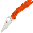 Нож складной Spyderco Delica 4 Flat Ground (длина: 181мм, лезвие: 73мм), оранжевый - изображение 1