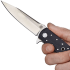 Нож складной Artisan Virginia (длина: 228мм, лезвие: 100мм), черный - изображение 3