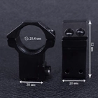 Крепление на оружие для оптического прицела, раздельное GM-011 (2x25mm), глухое - изображение 4