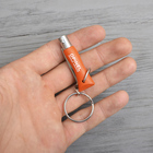 2 в 1 - нож складной + брелок Opinel Keychain №2 Inox (длина: 80мм, лезвие: 35мм), оранжевый - изображение 8
