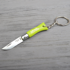 2 в 1 - нож складной + брелок Opinel Keychain №2 Inox (длина: 80мм, лезвие: 35мм), салатовый - изображение 4