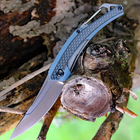 Нож складной Kershaw Reverb XL (длина: 187мм, лезвие: 76мм, черное), синий - изображение 5