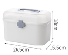 Аптечка-органайзер для ліків, контейнер пластиковий для медикаментів, розмір: 27х16х18 см - зображення 6