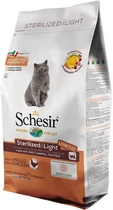 Сухий монопротеїновий корм Schesir Cat Sterilized&Light для дорослих, стерилізованих, схильних до повноти котів з куркою