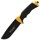 Нож Ganzo G8012 (длина: 240мм, лезвие: 115мм) + чехол (стропорез + точилка + огниво), оранжевый - изображение 1
