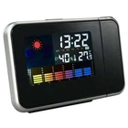 Настольные часы с метеостанцией и проектором времени Kronos 8190 Black