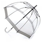 Механічний жіночий прозорий парасолька-тростина FULTON BIRDCAGE-1 L041 - SILVER