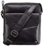 Чоловіча шкіряна сумка з RFID захистом Visconti ML36 Веспер A5 (Black)
