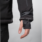 Куртка тактическая FCTdesign зимняя Патрол Софтшелл 48-50 черная - изображение 7