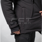 Куртка тактическая FCTdesign зимняя Патрол Софтшелл 48-50 черная - изображение 9