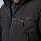 Куртка тактична FCTdesign зимня Патрол Софтшелл 56-58 чорна - зображення 6