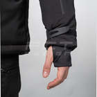 Куртка тактична FCTdesign зимня Патрол Софтшелл 56-58 чорна - зображення 7