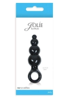 Анальная пробка Jolie Ripples Jelly Anal Plug Small цвет черный (15713005000000000) - изображение 1